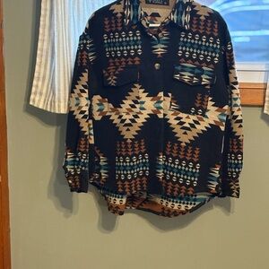Lucky & Blessed Geometric Pattern Shirt